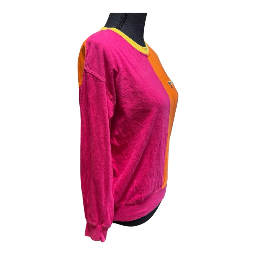 SK Wear Colorblock Pink and Orange Shirt - Picture 4 of 6